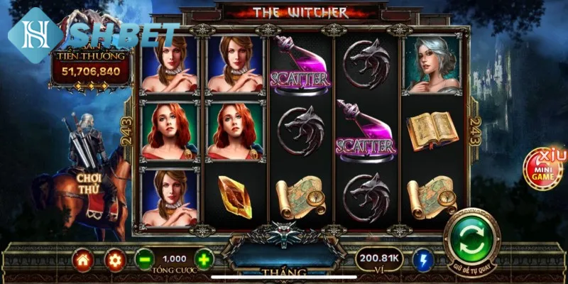 Các tính năng độc đáo có trong game nổ hũ witcher